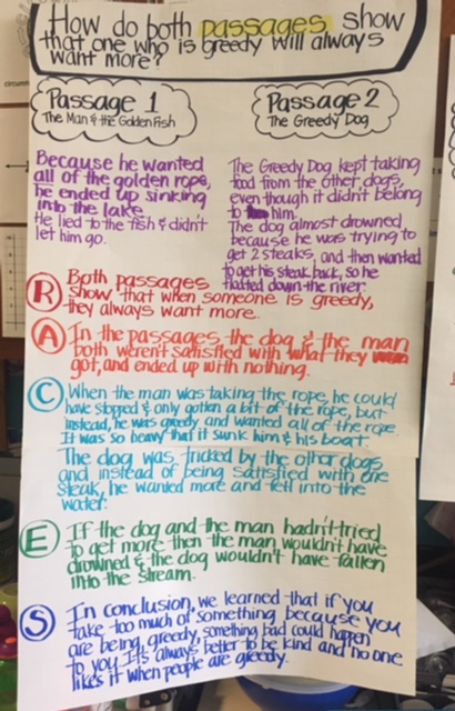 R.A.C.E.S. Comparing 2 Texts